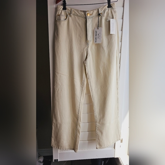 Velvet Heart Jeans Lightweight Soft Denim Pants Washed wide leg size 26  27 - Picture 10 of 10